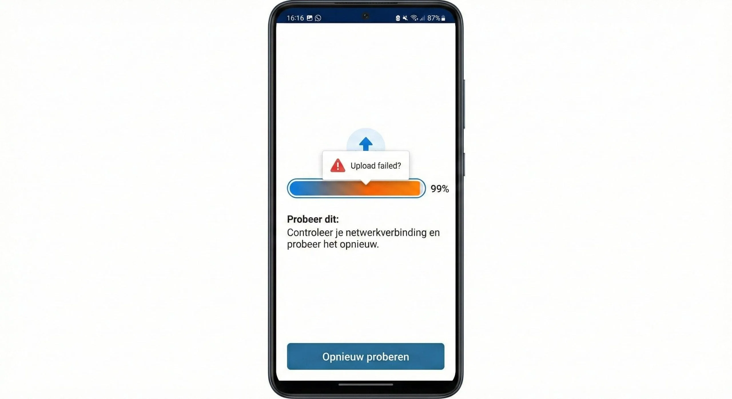 Google video verificatie wil niet uploaden