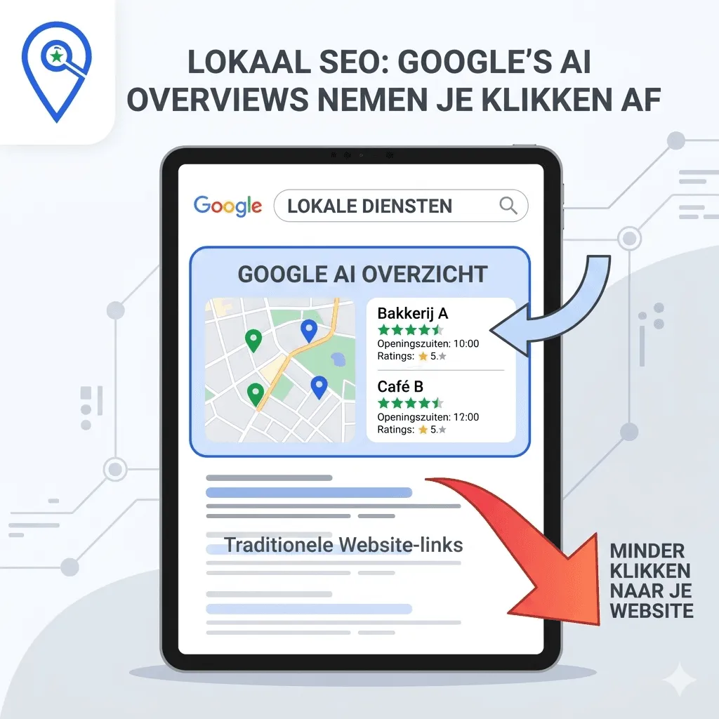 Minder klikken naar je website door Google's AI overviews: De harde realiteit voor lokale ondernemers