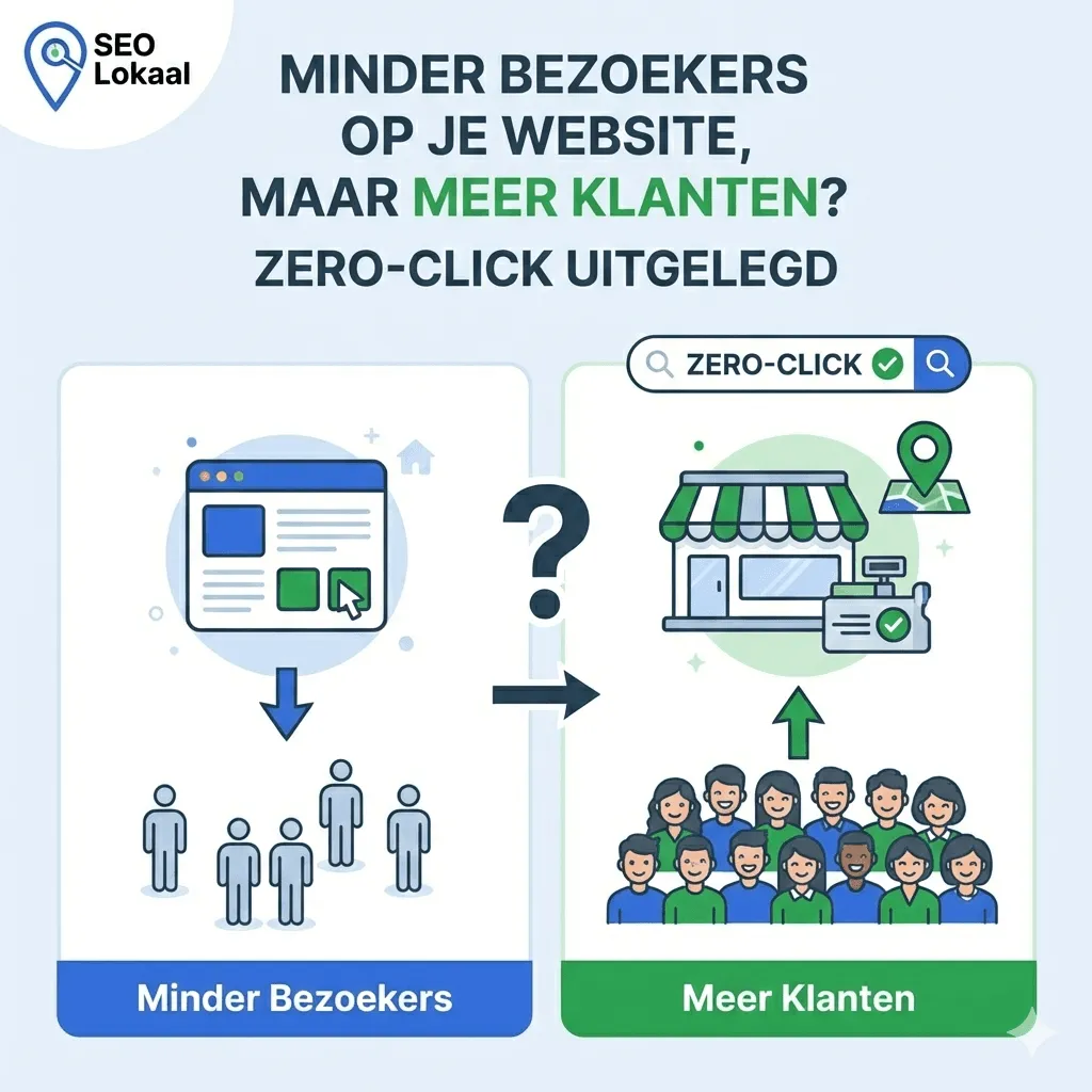 Minder bezoekers op je website, maar meer klanten? Zero-click uitgelegd