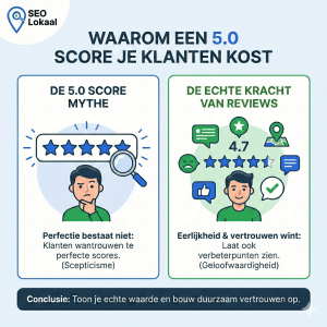Waarom een 5 sterren score je mogelijk klanten kost