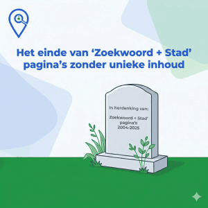 Het einde van Zoekwoord + Stad paginas